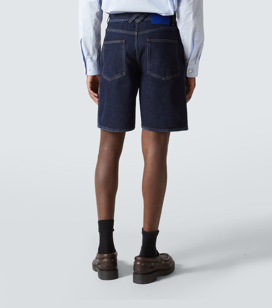 Mid-rise denim shorts | Burberry