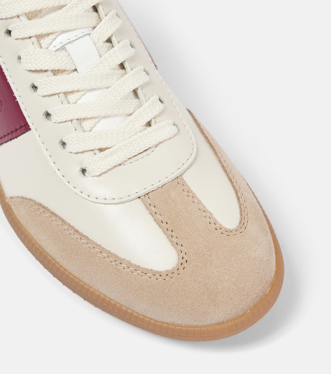 Tod's Tabs suede-trimmed leather sneakers | Tod's