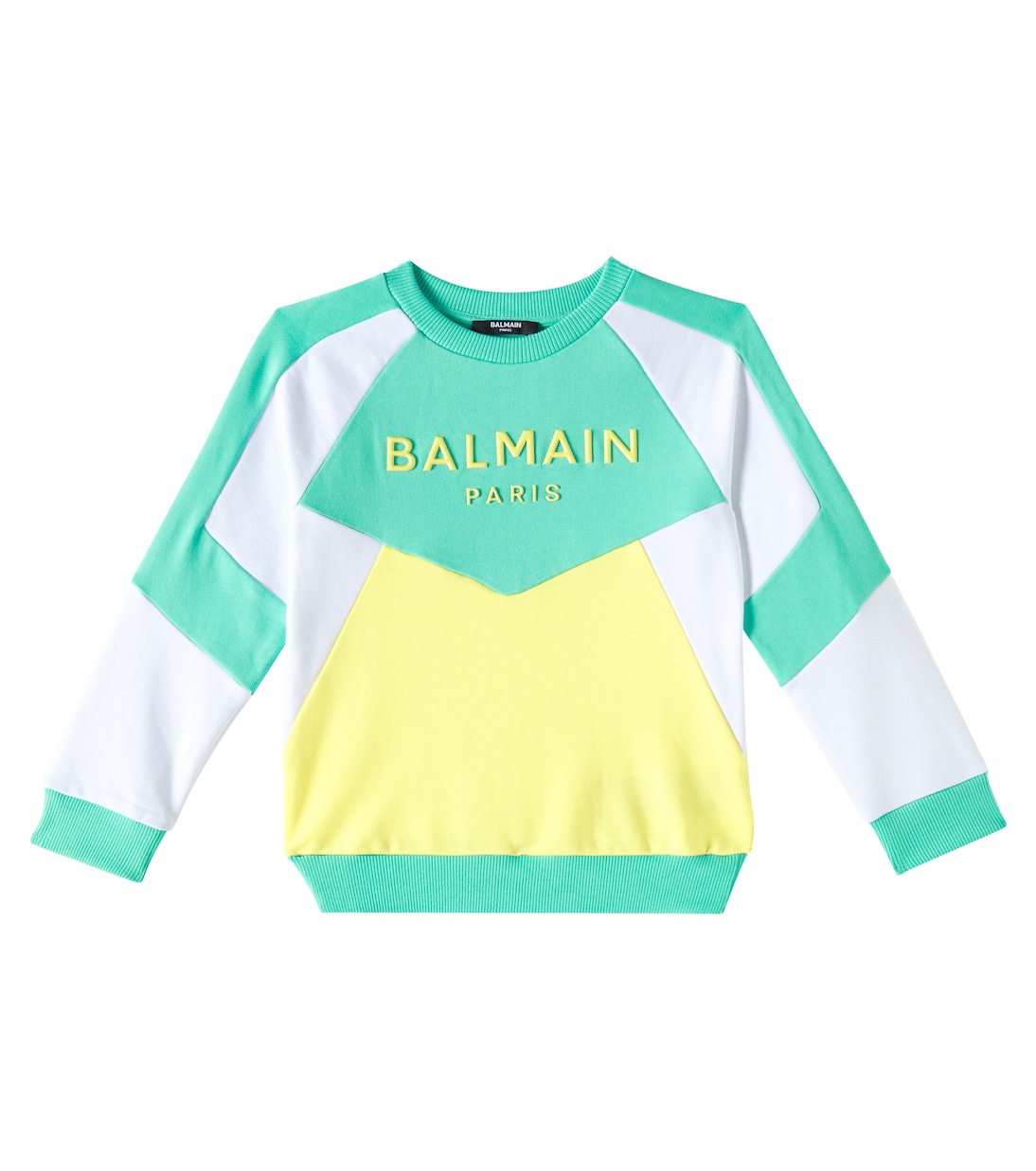 Sudadera de algodón con logo estampado | Balmain Kids