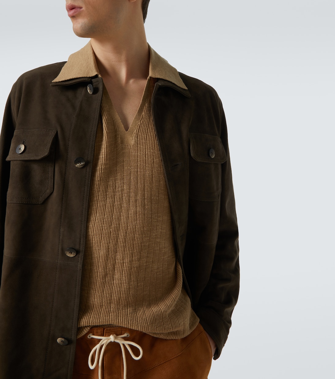 Ravi suede overshirt | Frescobol Carioca
