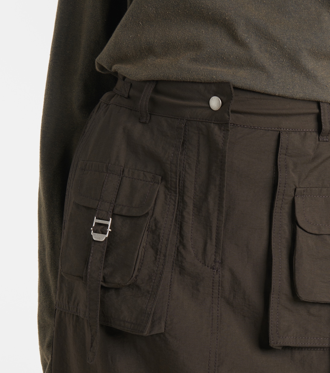 Falda midi en mezcla de algodón  | Acne Studios