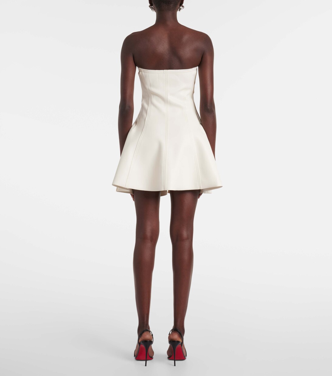 Robe Grace en cuir synthétique à fleurs | Norma Kamali