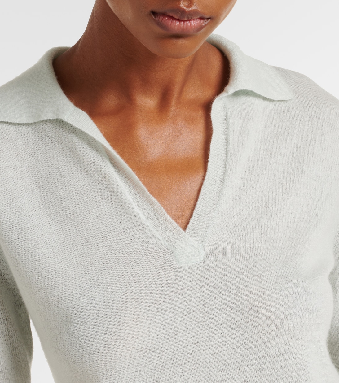 Polohemd aus Kaschmir und Seide | Vince