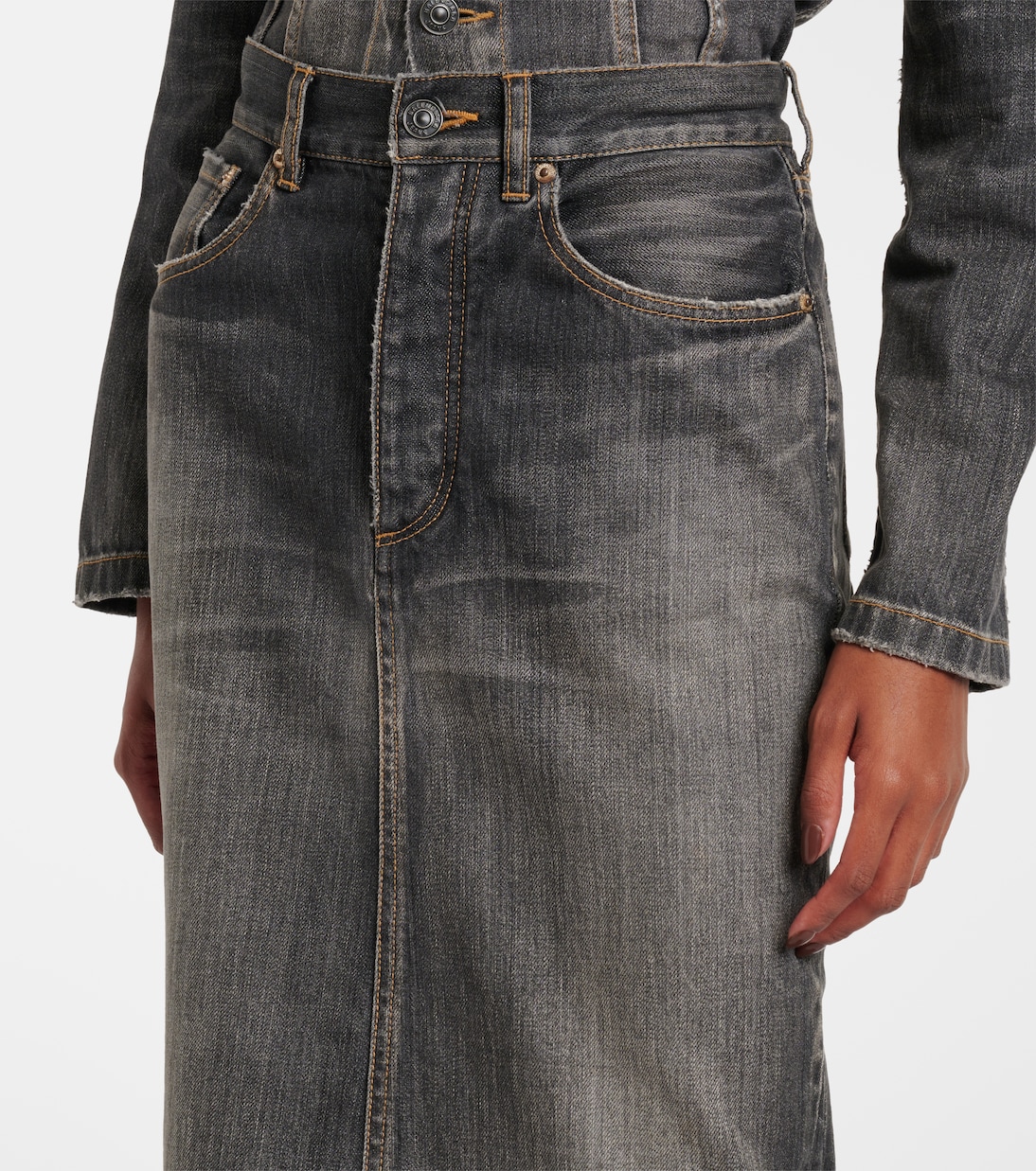 Jupe crayon en jean | Balenciaga