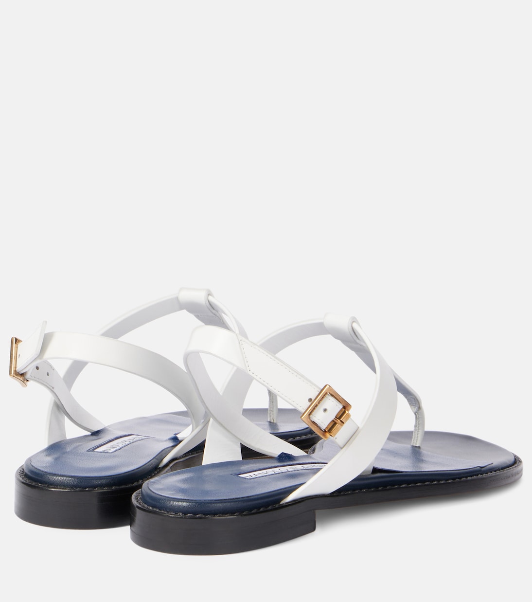 Hata leather thong sandals | Manolo Blahnik