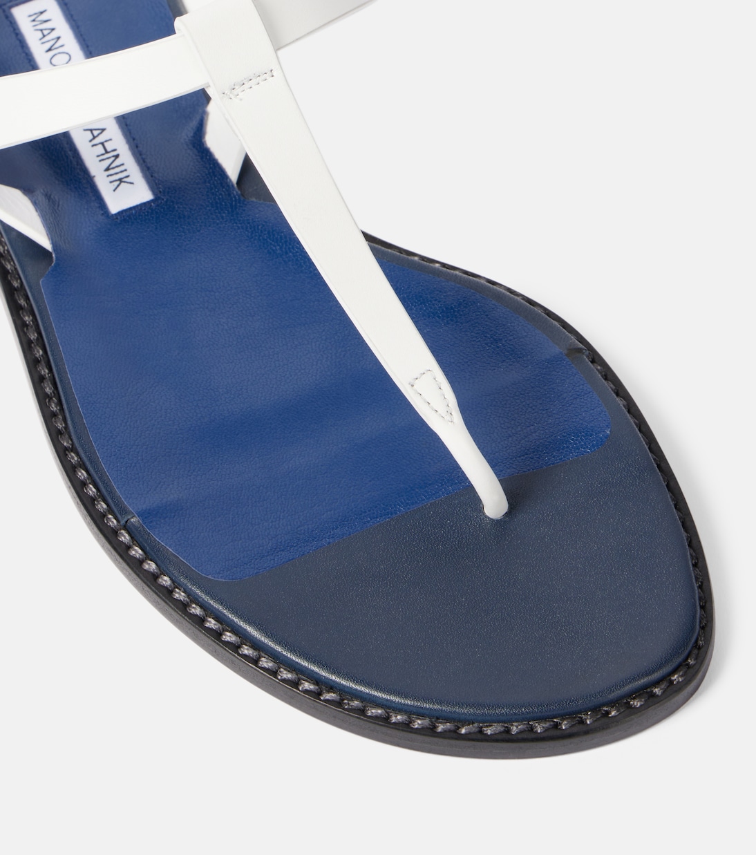 Hata leather thong sandals | Manolo Blahnik