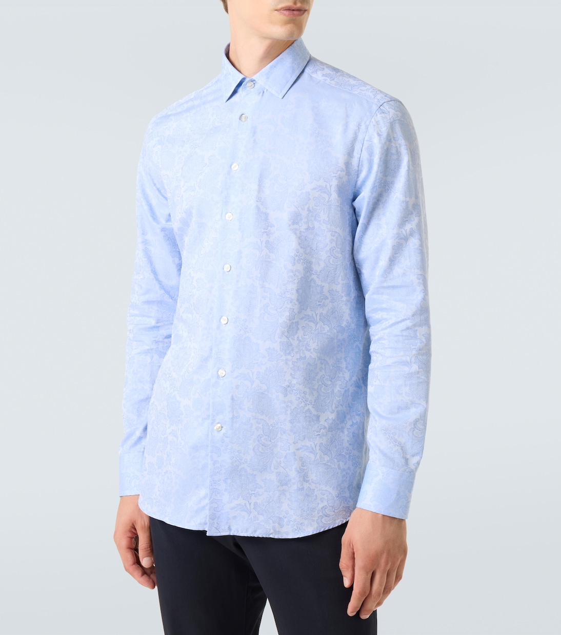 Floral cotton jacquard shirt | Etro