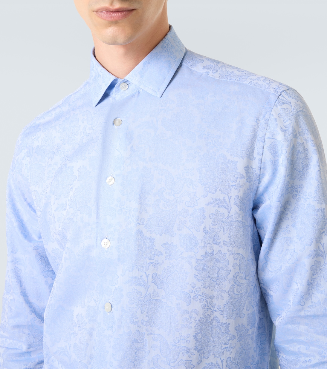 Floral cotton jacquard shirt | Etro
