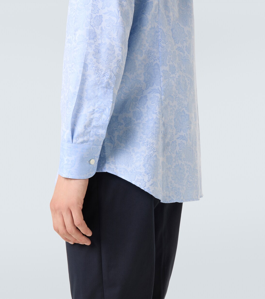 Floral cotton jacquard shirt | Etro