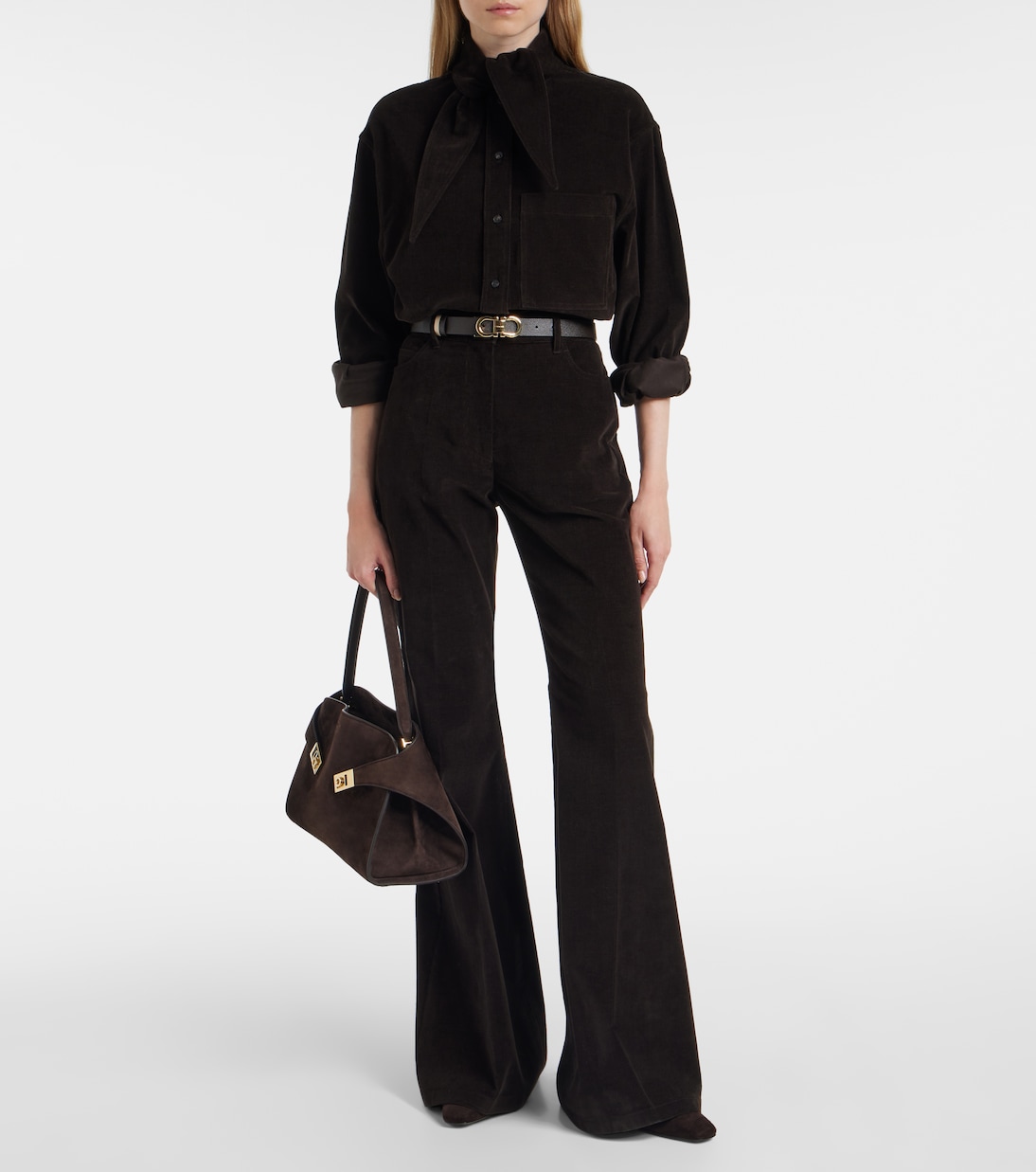 Schlaghose aus Baumwoll-Cord | Ferragamo