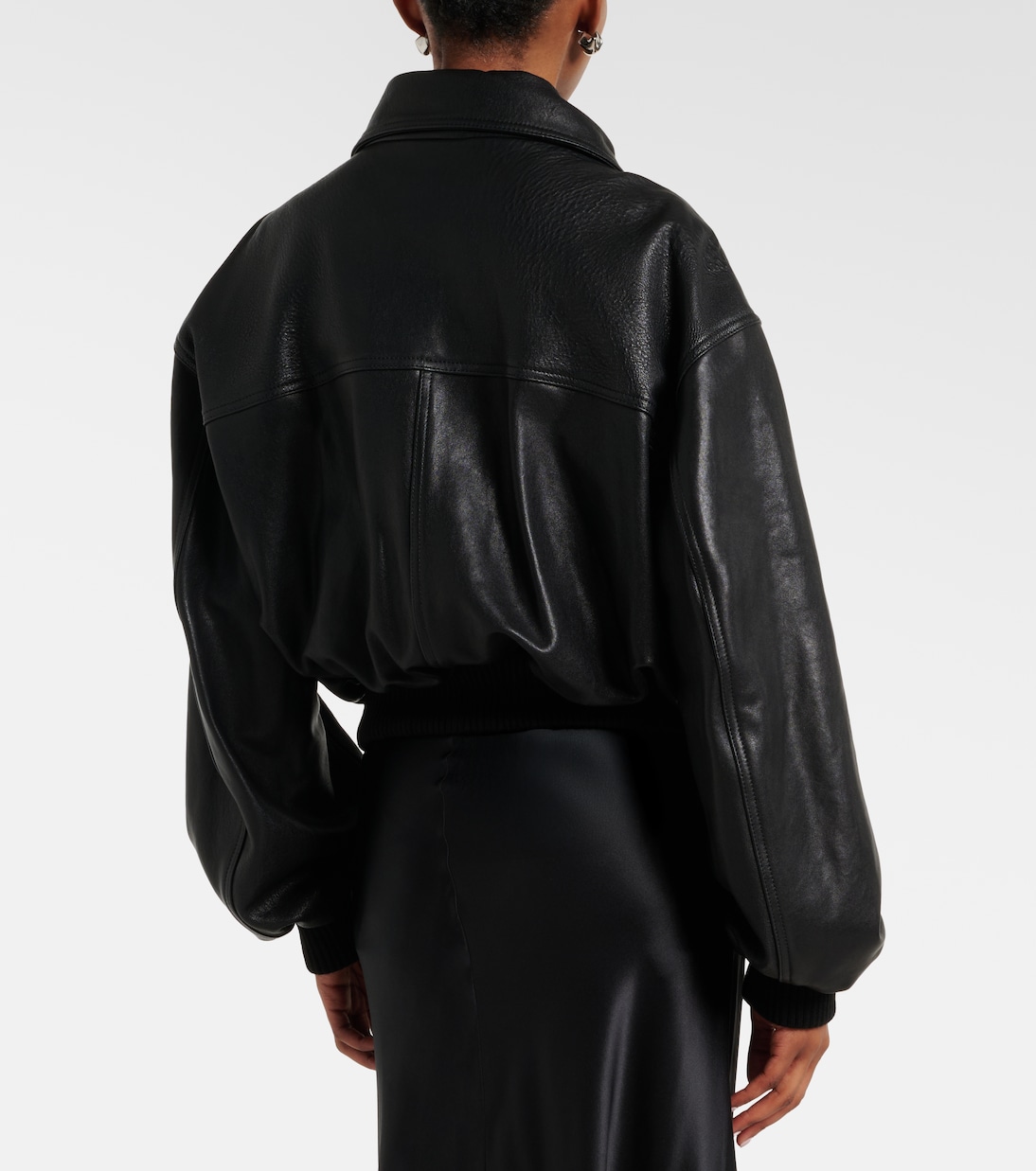Briar leather bomber jacket | Nour Hammour