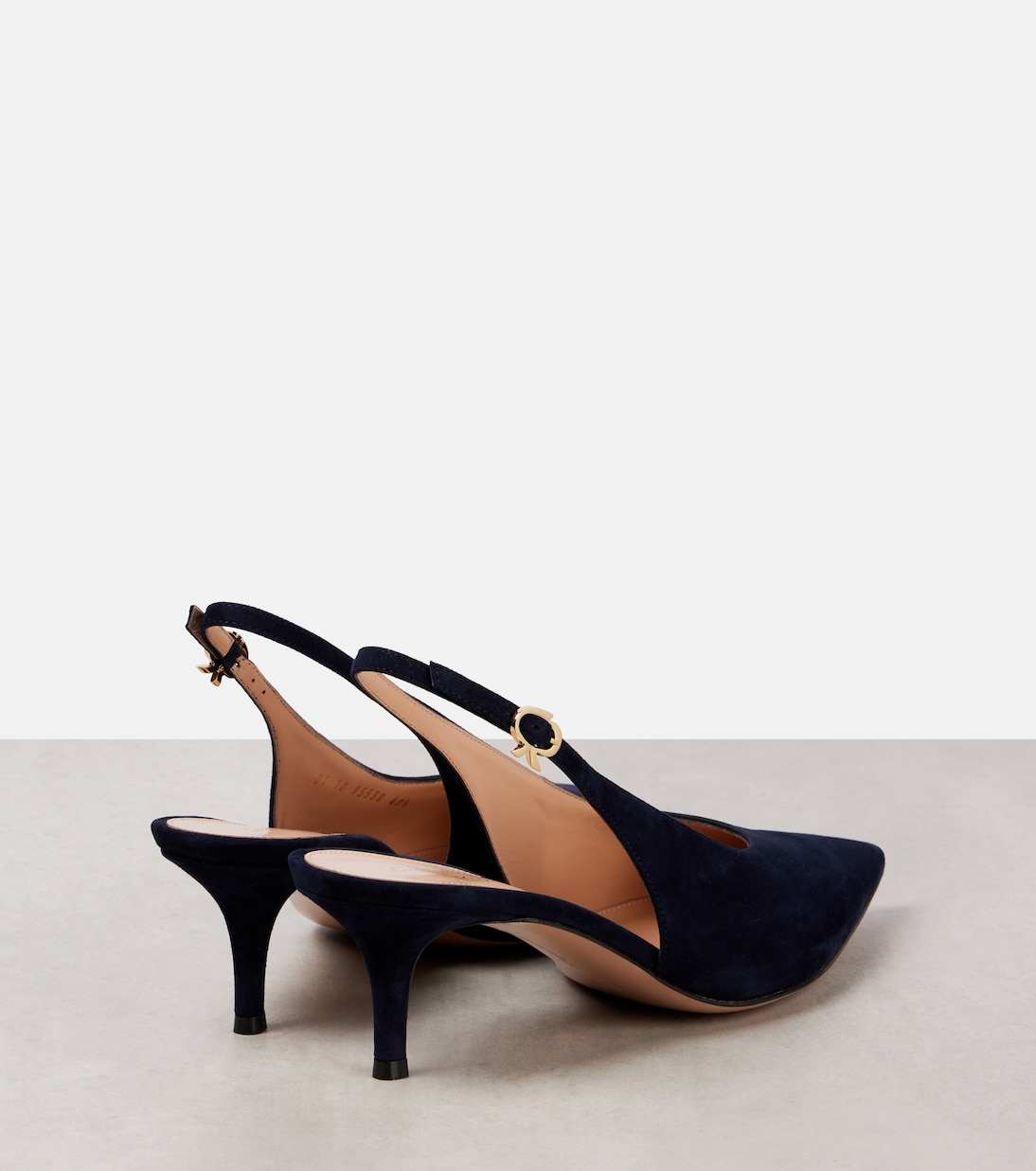 Pumps slingback Robbie 55 in suede | Gianvito Rossi
