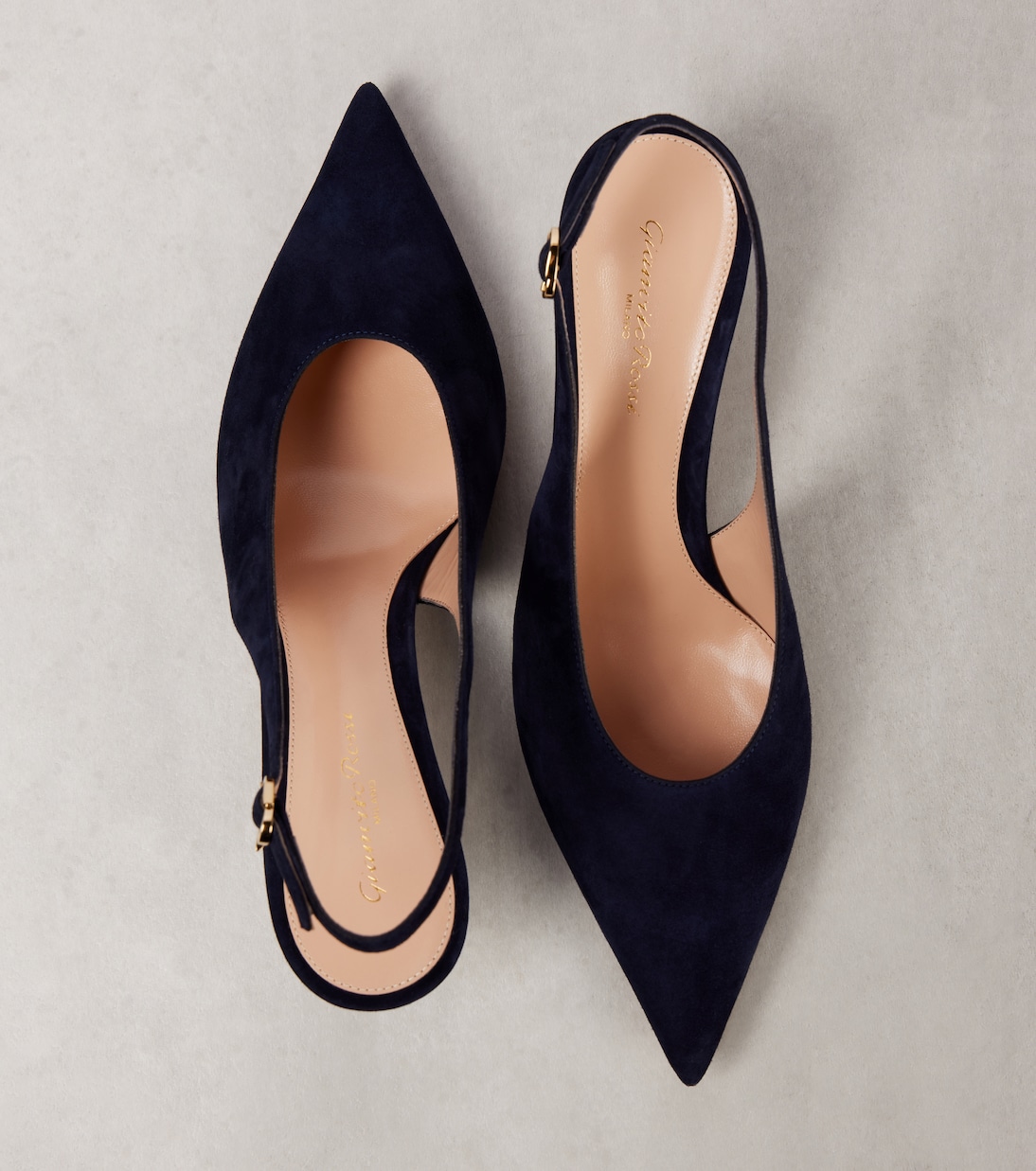 Pumps slingback Robbie 55 in suede | Gianvito Rossi