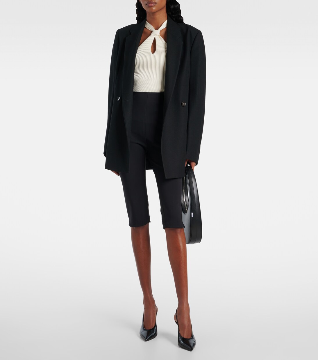 Andrea ribbed-knit halterneck top | Simkhai