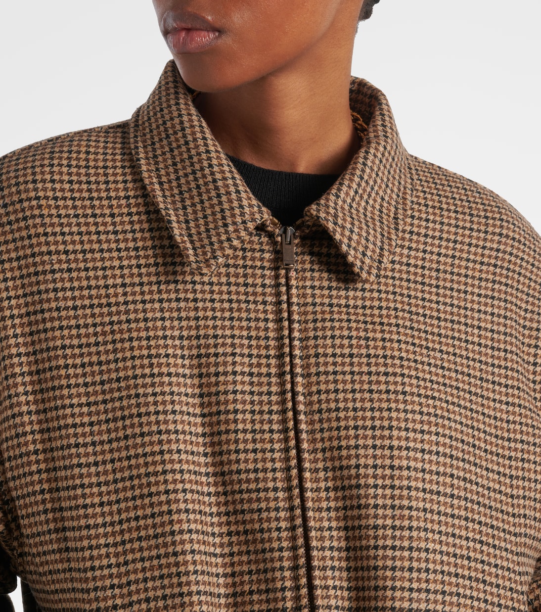 Houndstooth padded jacket | Saint Laurent