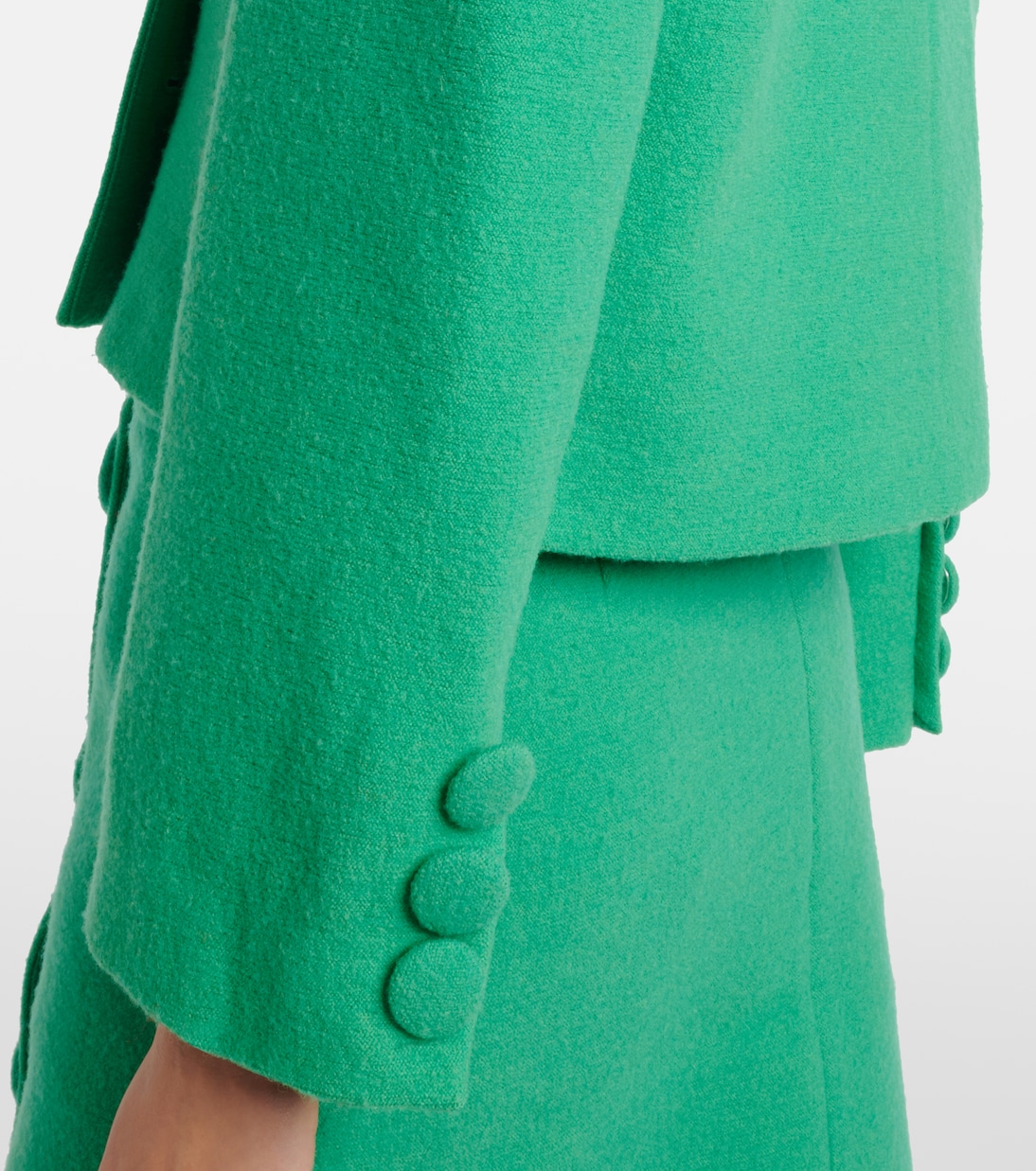 Cropped-Jacke aus Wolle | Shushu/Tong