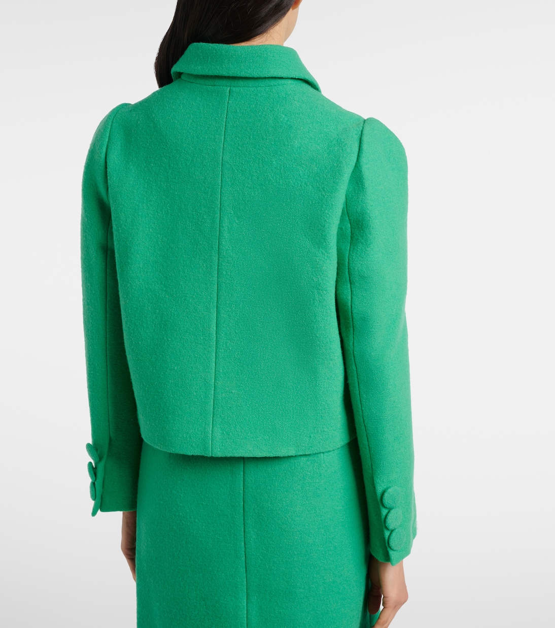 Cropped-Jacke aus Wolle | Shushu/Tong