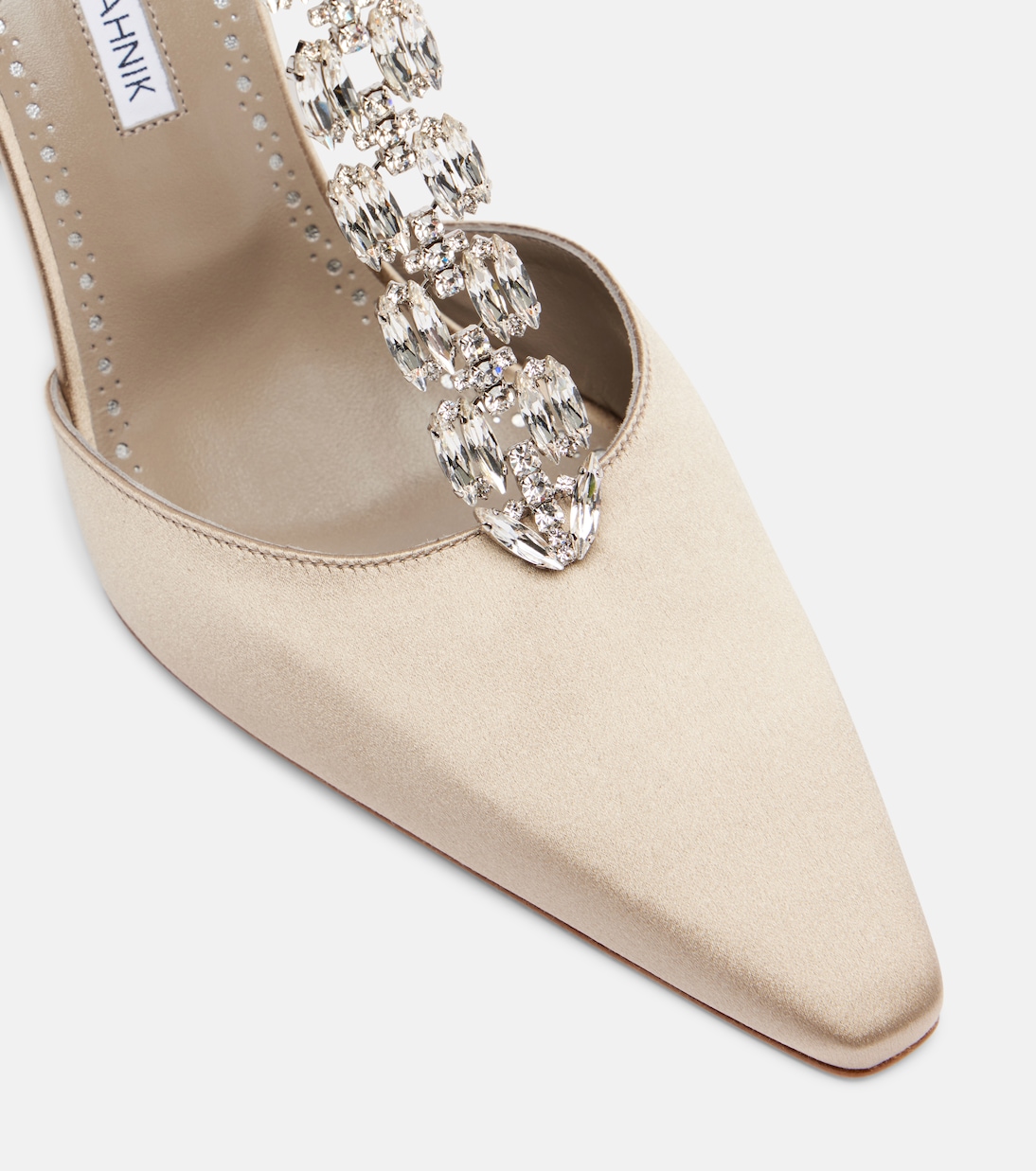 Molara embellished satin pumps | Manolo Blahnik