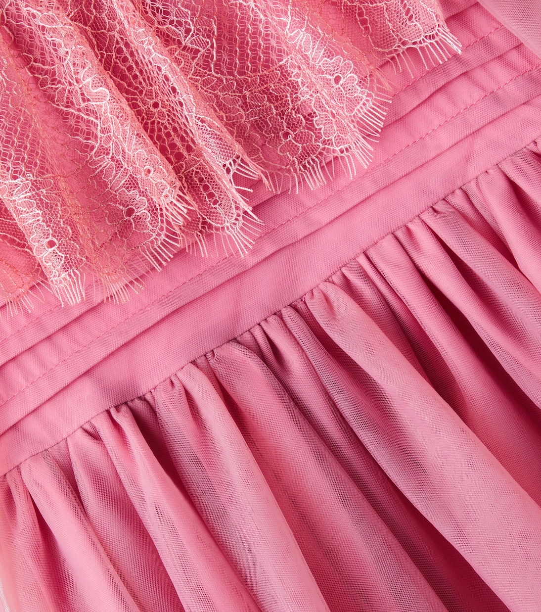 Lace-trimmed tulle dress | Petite Amalie  