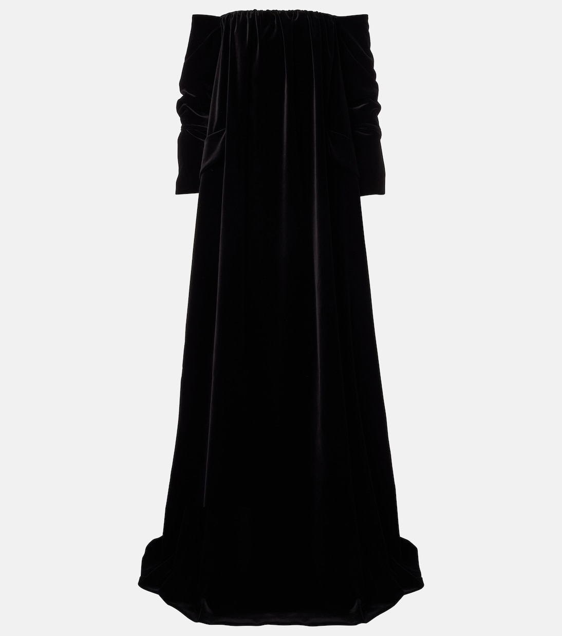 Vestido de fiesta de terciopelo de algodón | Max Mara