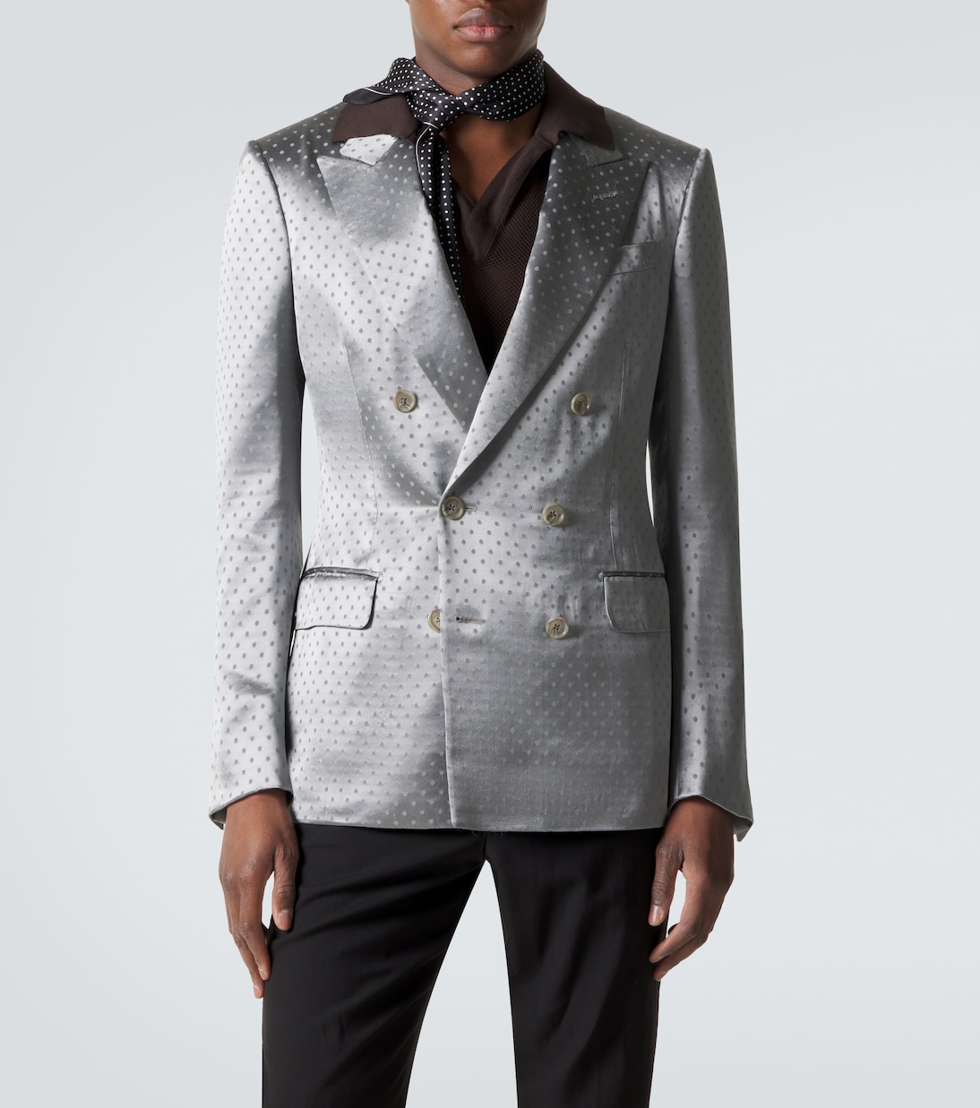 Polka-dot crêpe satin blazer | Tom Ford
