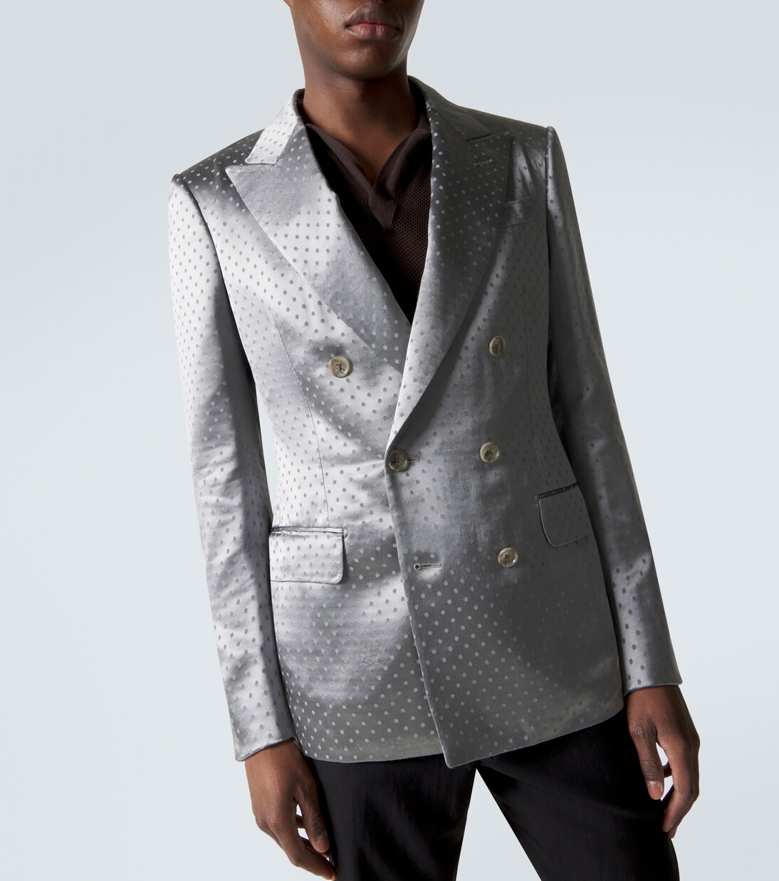 Polka-dot crêpe satin blazer | Tom Ford