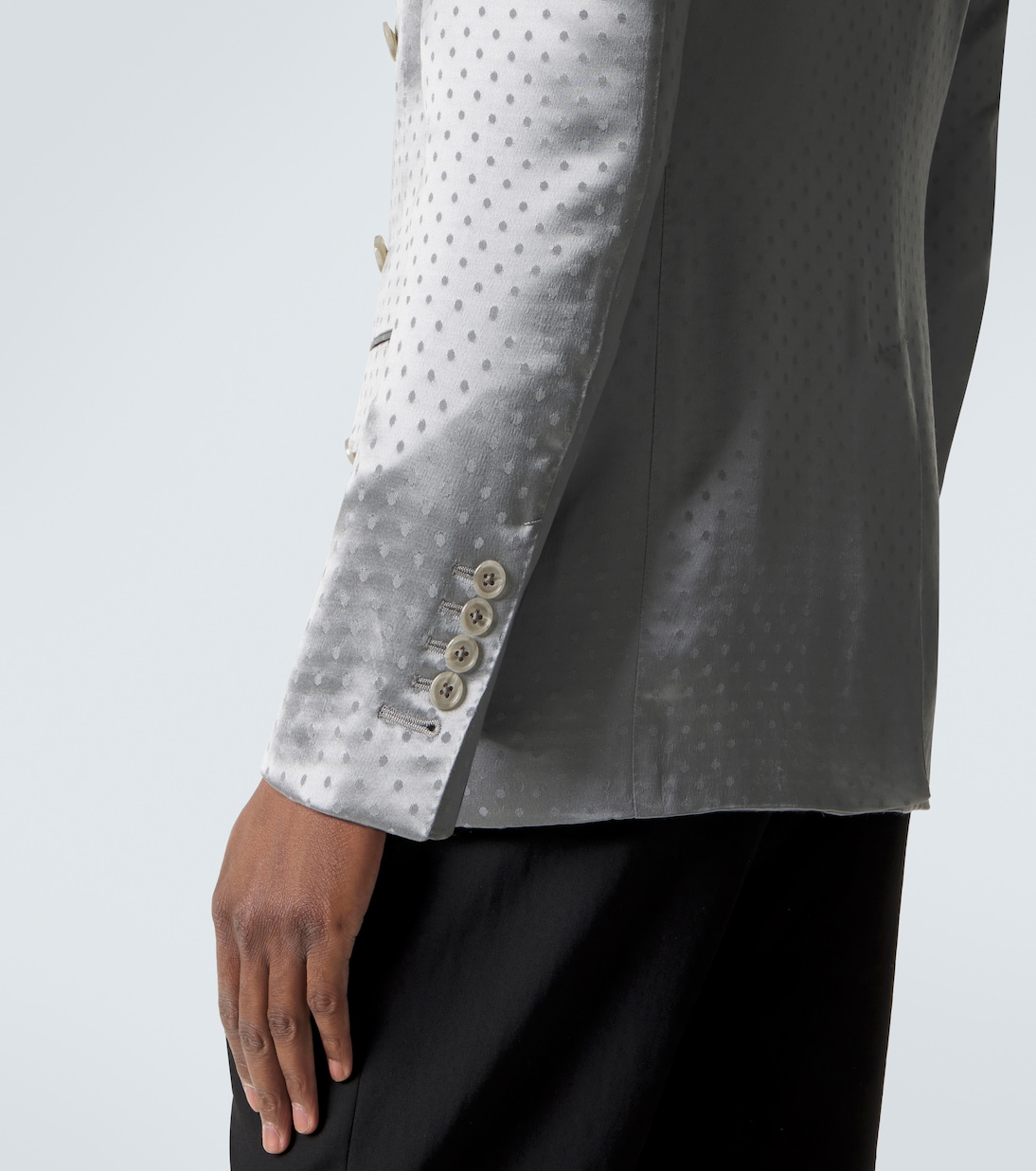 Polka-dot crêpe satin blazer | Tom Ford
