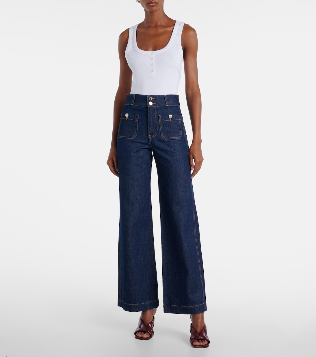 Taylor wide-leg jeans | Veronica Beard