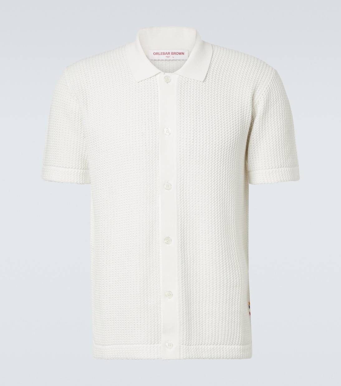 Tiernan crochet cotton polo shirt | Orlebar Brown