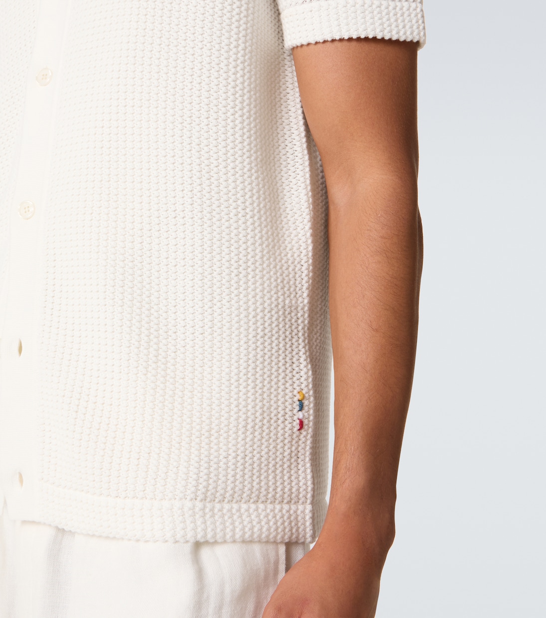 Tiernan crochet cotton polo shirt | Orlebar Brown