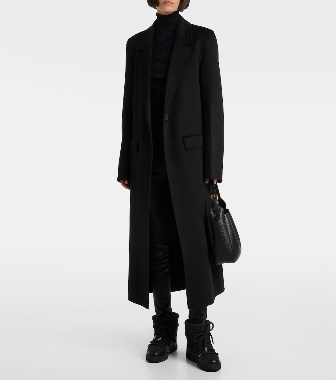 Felt leather-trimmed snow boots  | Inuikii