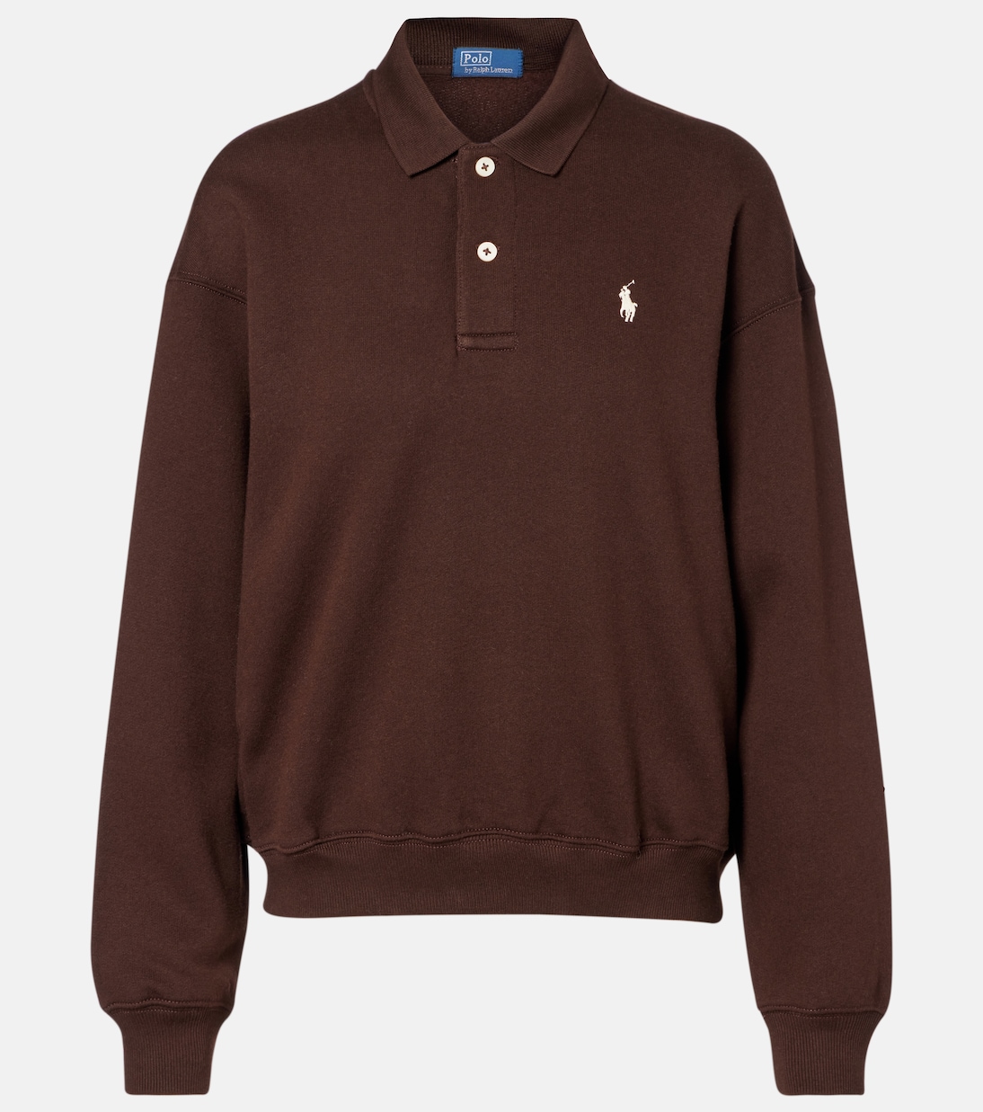 Logo cotton-blend fleece sweatshirt | Polo Ralph Lauren