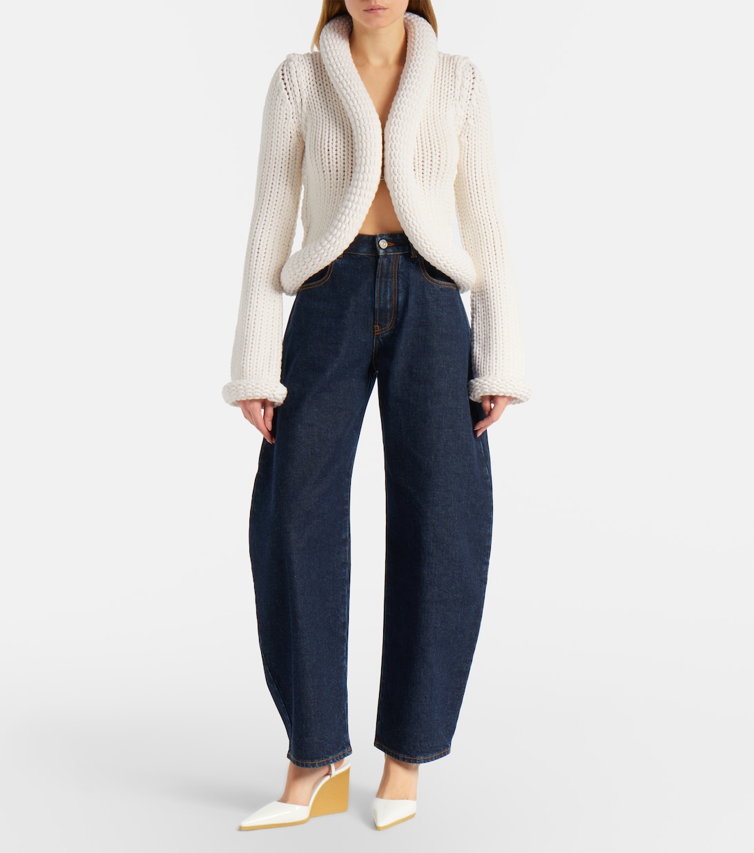 Padded wool-blend cardigan | Alaïa