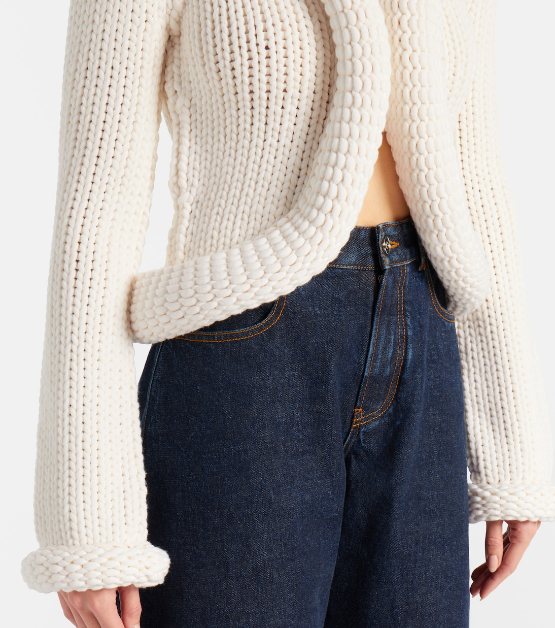 Padded wool-blend cardigan | Alaïa
