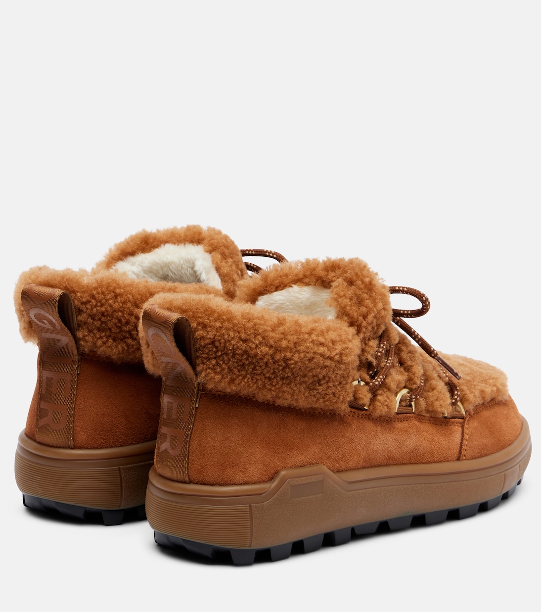 Chamonix shearling-trimmed suede ankle boots | Bogner
