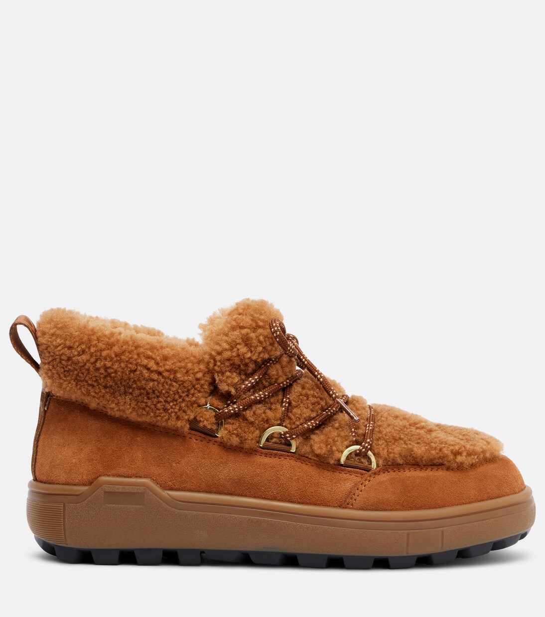 Chamonix shearling-trimmed suede ankle boots | Bogner