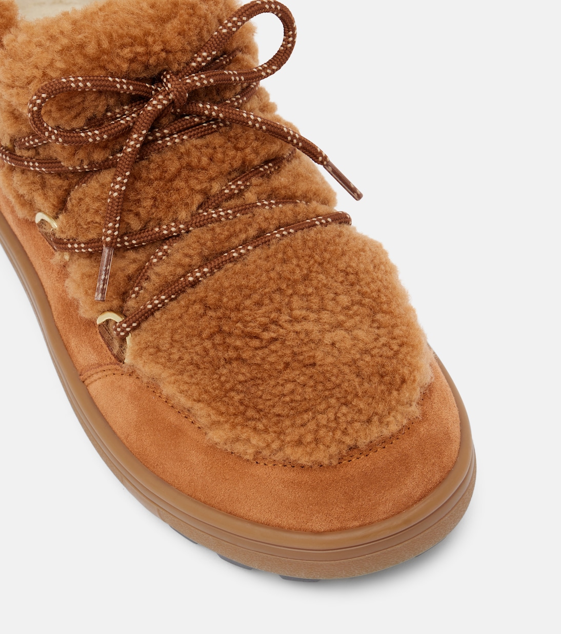Chamonix shearling-trimmed suede ankle boots | Bogner