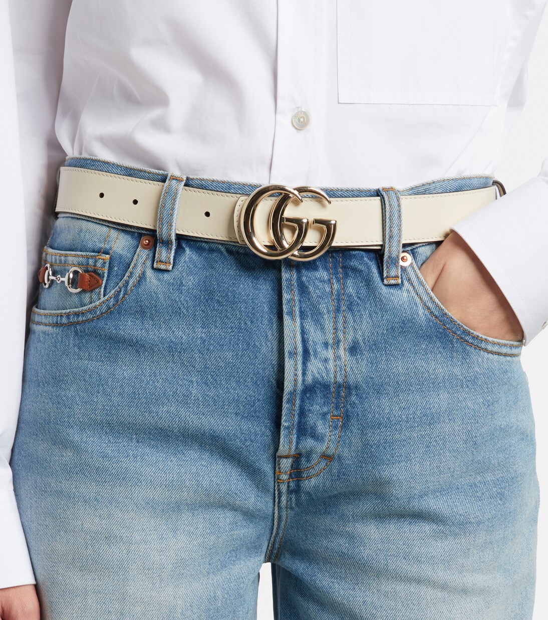 GG Marmont reversible leather belt | Gucci