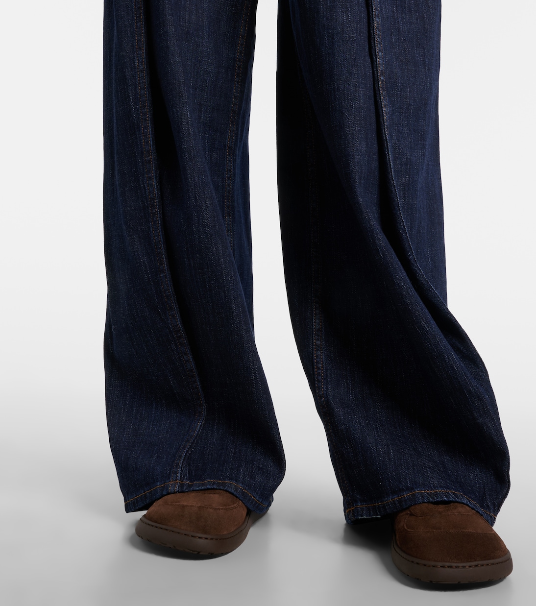 Jeans a gamba larga con cintura | Loewe