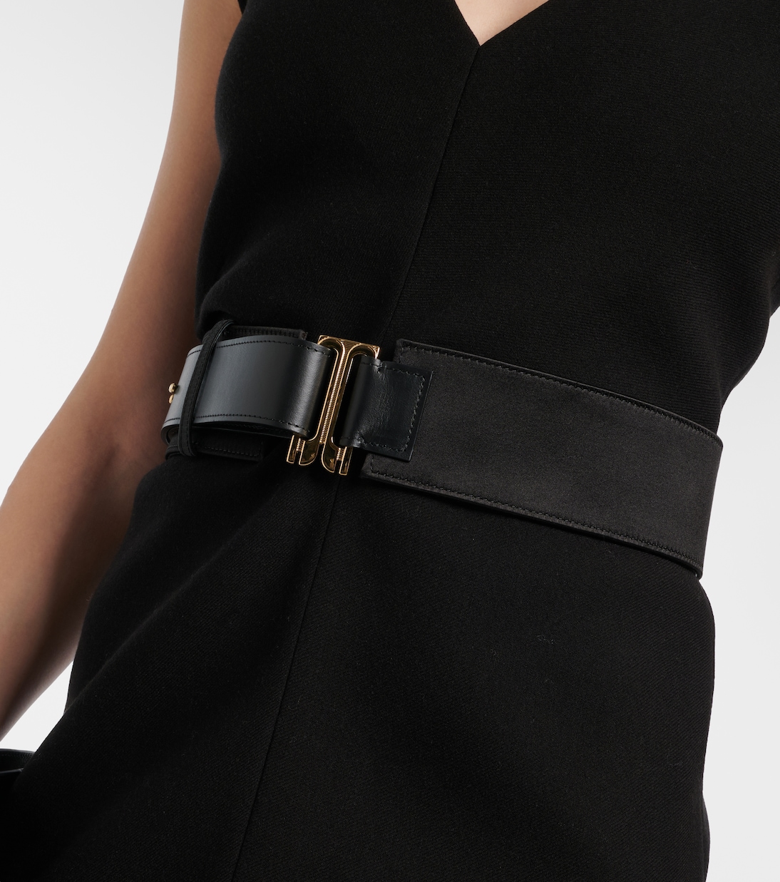 Wide leather belt  | Victoria Beckham