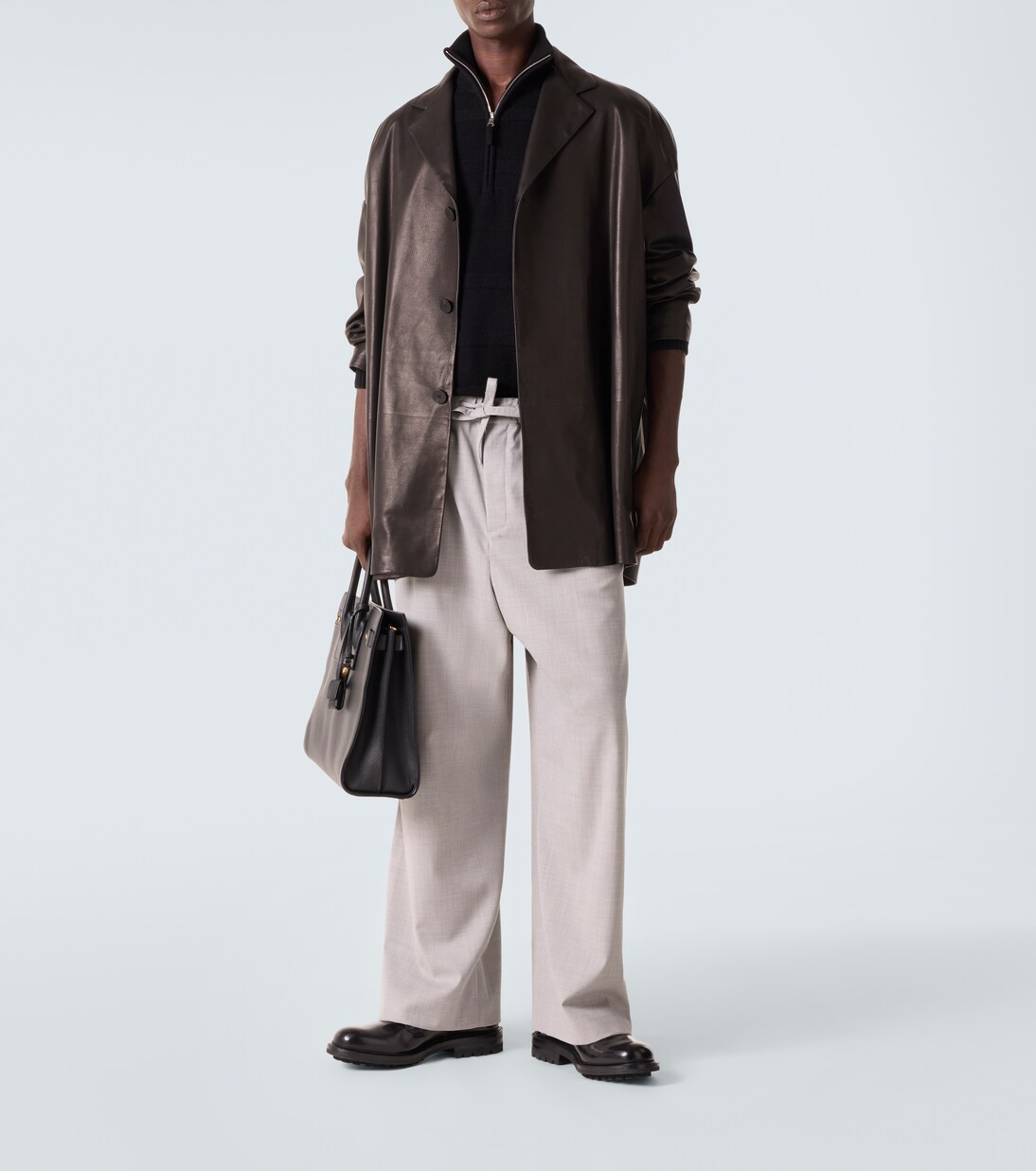 Cotton and cashmere turtleneck sweater | Allude