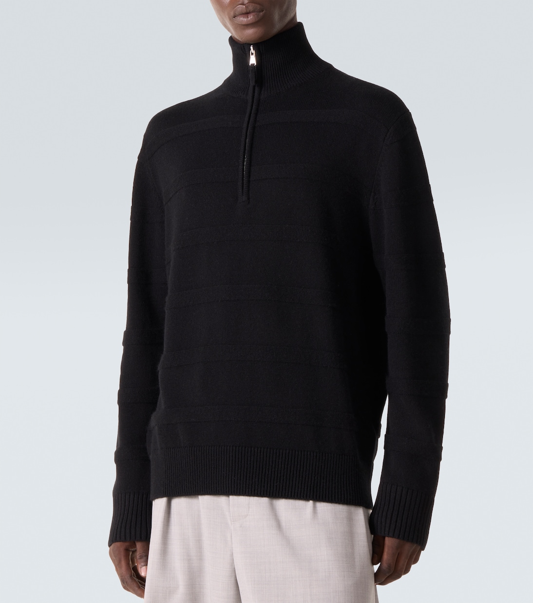 Cotton and cashmere turtleneck sweater | Allude