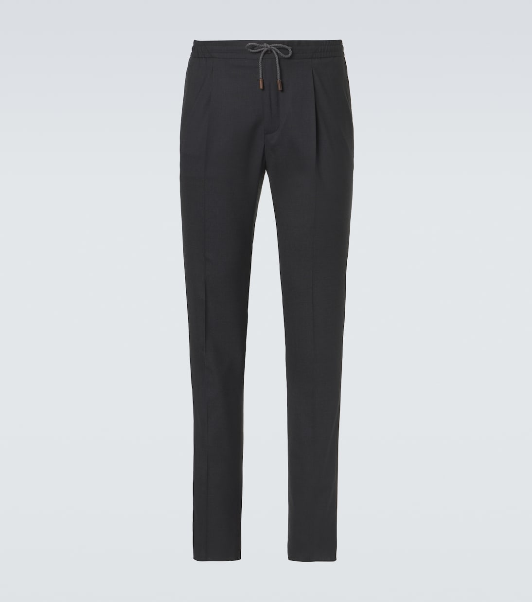 Virgin wool tapered pants | Slowear