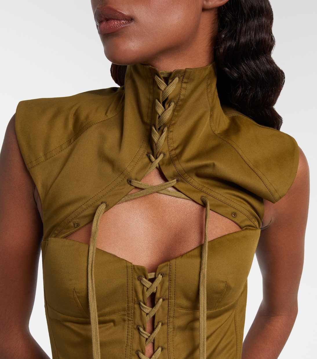 Top corset en coton | McQueen