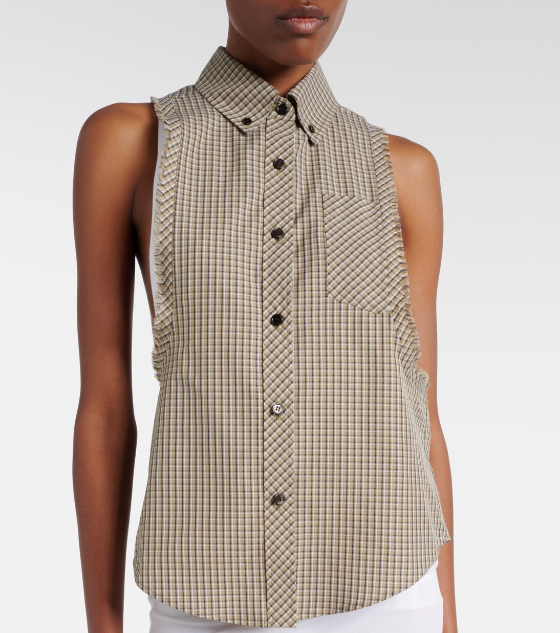 Checked cotton shirt | Versace