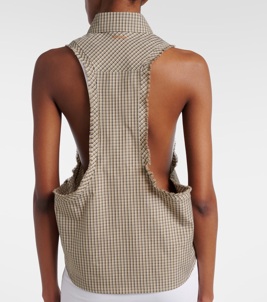 Checked cotton shirt | Versace