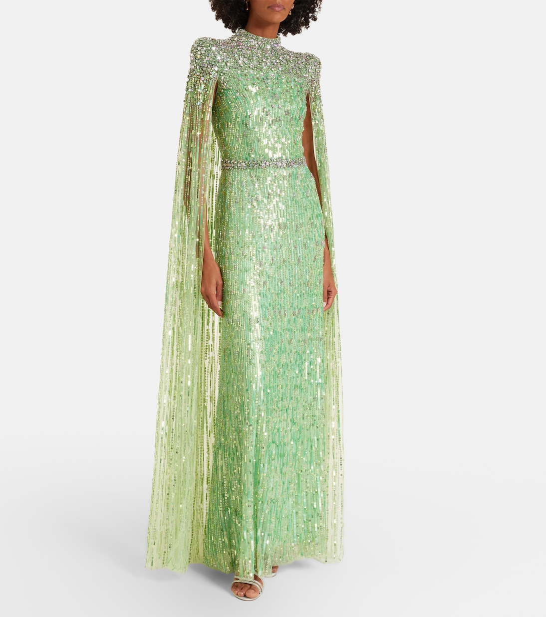 Opera embellished caped gown | Jenny Packham