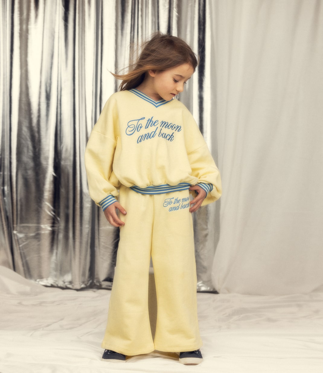 Pantalon de survêtement To The Moon en coton | Mini Rodini