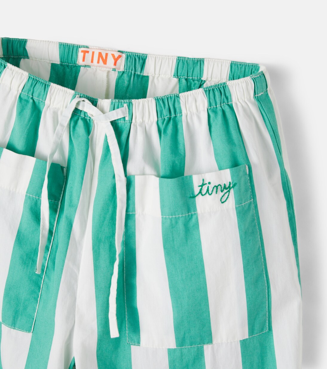Pantalones de algodón a rayas | Tinycottons