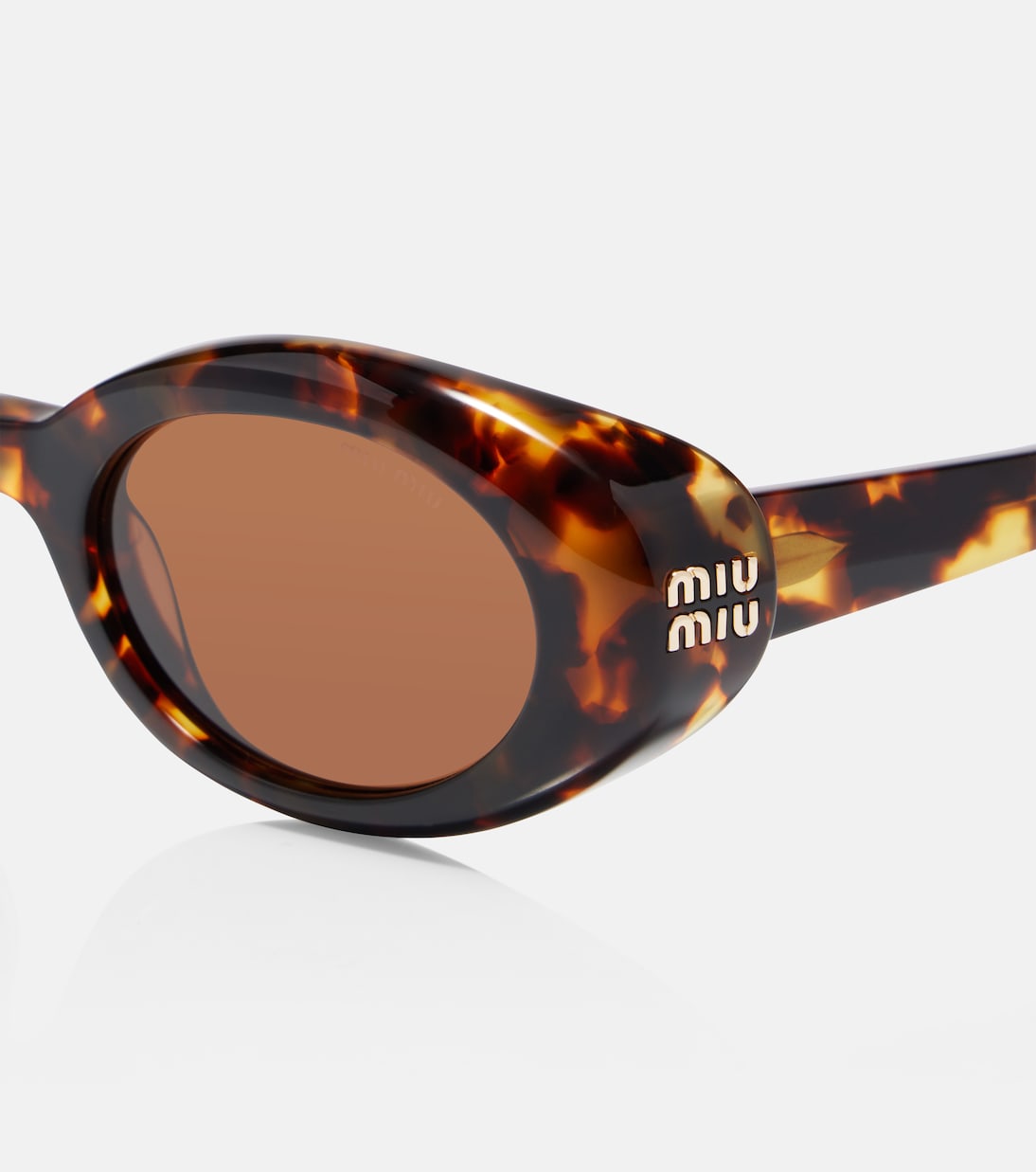 Logo oval sunglasses | Miu Miu